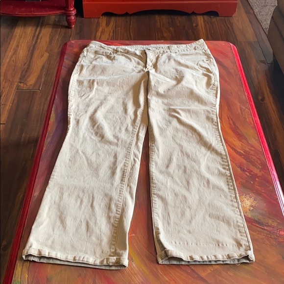 Faded Glory Denim Stretch Tan Pants - Picture 6 of 6